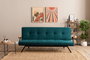 Atelier Del Sofa Sofá-Cama de 3 Plazas Verde Petróleo